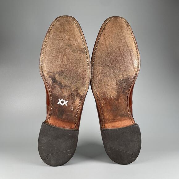 Royal Tweed by Cheaney Men’s UK 10.5 US 11.5 Brown Leather Cap Toe Oxford Shoes - Picture 4 of 10